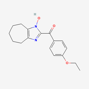 molecular formula C17H20N2O3 B5837598 (4-ethoxyphenyl)(1-hydroxy-1,4,5,6,7,8-hexahydrocyclohepta[d]imidazol-2-yl)methanone 