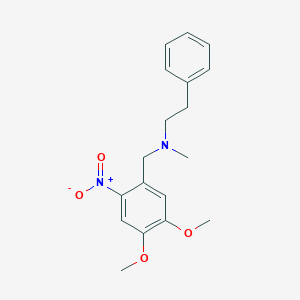 (4,5-dimethoxy-2-nitrobenzyl)methyl(2-phenylethyl)amine