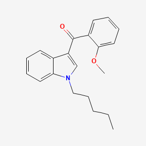 molecular formula C21H23NO2 B583761 (2-Methoxyphenyl)(1-pentyl-1H-indole-3-yl)methanone CAS No. 1345966-76-8