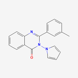 2-(3-methylphenyl)-3-(1H-pyrrol-1-yl)-4(3H)-quinazolinone