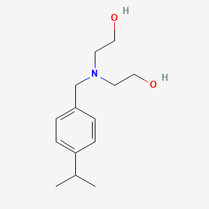 molecular formula C14H23NO2 B5837672 2,2'-[(4-isopropylbenzyl)imino]diethanol 