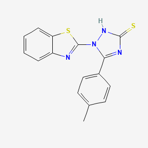 1-(1,3-benzothiazol-2-yl)-5-(4-methylphenyl)-1H-1,2,4-triazole-3-thiol