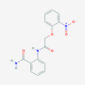 molecular formula C15H13N3O5 B5837685 2-{[(2-nitrophenoxy)acetyl]amino}benzamide 