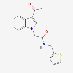 2-(3-acetyl-1H-indol-1-yl)-N-(2-thienylmethyl)acetamide