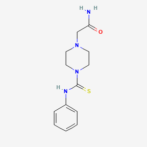 2-[4-(anilinocarbonothioyl)-1-piperazinyl]acetamide