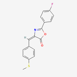 2-(4-fluorophenyl)-4-[4-(methylthio)benzylidene]-1,3-oxazol-5(4H)-one