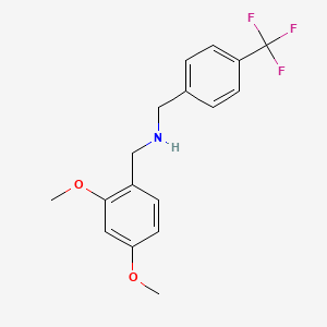 molecular formula C17H18F3NO2 B5837747 (2,4-dimethoxybenzyl)[4-(trifluoromethyl)benzyl]amine 