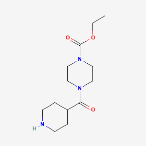 ethyl 4-(4-piperidinylcarbonyl)-1-piperazinecarboxylate