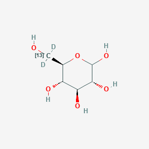 molecular formula C6H12O6 B583779 (3R,4S,5S,6R)-6-[dideuterio(hydroxy)(113C)methyl]oxane-2,3,4,5-tetrol CAS No. 478529-33-8