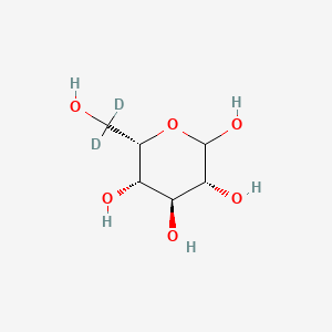 molecular formula C6H12O6 B583780 (3R,4S,5S,6S)-6-[二氘代(羟甲基)]氧杂烷-2,3,4,5-四醇 CAS No. 157171-80-7