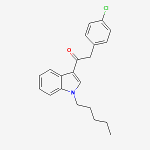 molecular formula C21H22ClNO B583781 2-(4-chlorophenyl)-1-(1-pentyl-1H-indol-3-yl)ethanone CAS No. 864445-58-9