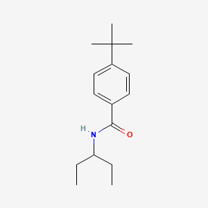 molecular formula C16H25NO B5837838 4-tert-butyl-N-(1-ethylpropyl)benzamide 