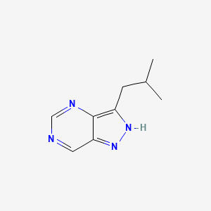 molecular formula C9H12N4 B583786 3-Isobutyl-1H-pyrazolo[4,3-d]pyrimidine CAS No. 1346600-82-5