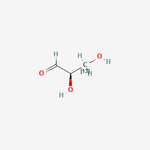 molecular formula C3H6O3 B583789 D-[3-13C]Glyceraldehyde CAS No. 478529-50-9
