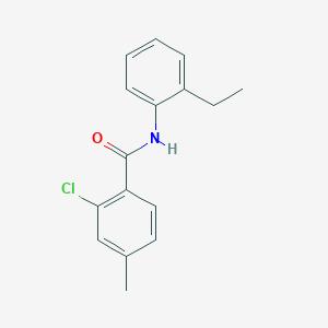 molecular formula C16H16ClNO B5837893 2-chloro-N-(2-ethylphenyl)-4-methylbenzamide 