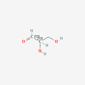 molecular formula C3H6O3 B583790 DL-[1,2-13C2]glyceraldehyde CAS No. 478529-51-0