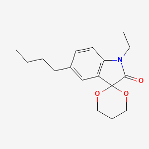 5'-butyl-1'-ethylspiro[1,3-dioxane-2,3'-indol]-2'(1'H)-one