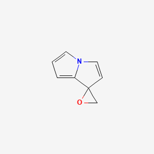 molecular formula C8H7NO B583792 Spiro[oxirane-2,1'-pyrrolizine] CAS No. 155122-08-0
