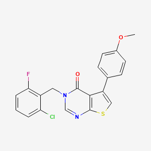 3-(2-chloro-6-fluorobenzyl)-5-(4-methoxyphenyl)thieno[2,3-d]pyrimidin-4(3H)-one