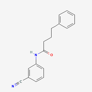 molecular formula C17H16N2O B5837926 N-(3-cyanophenyl)-4-phenylbutanamide 