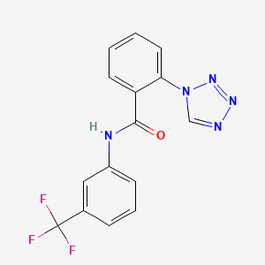 molecular formula C15H10F3N5O B5837954 2-(1H-tetrazol-1-yl)-N-[3-(trifluoromethyl)phenyl]benzamide 