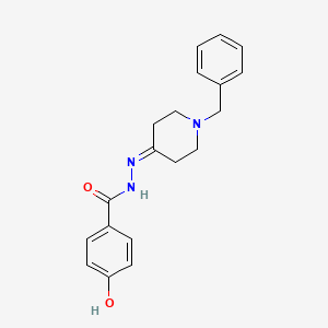 N'-(1-benzyl-4-piperidinylidene)-4-hydroxybenzohydrazide