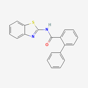 molecular formula C20H14N2OS B5838007 N-1,3-benzothiazol-2-yl-2-biphenylcarboxamide 