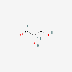 molecular formula C3H6O3 B583802 DL-[1-2H]glyceraldehyde CAS No. 72599-69-0