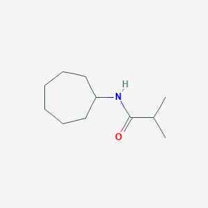 molecular formula C11H21NO B5838033 N-cycloheptyl-2-methylpropanamide 