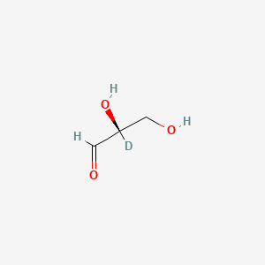 molecular formula C3H6O3 B583804 D-[2-2H]甘油醛 CAS No. 478529-64-5