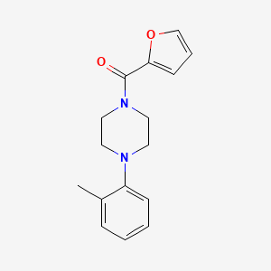 molecular formula C16H18N2O2 B5838050 1-(2-furoyl)-4-(2-methylphenyl)piperazine 