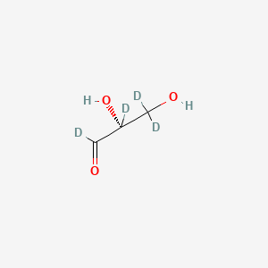 molecular formula C3H6O3 B583808 D-[1,2,3,3'-2H4]Glyceraldehyde CAS No. 478529-60-1
