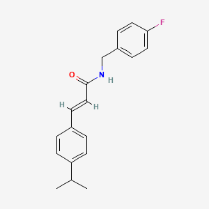 N-(4-fluorobenzyl)-3-(4-isopropylphenyl)acrylamide