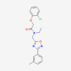 2-(2-chlorophenoxy)-N-ethyl-N-{[3-(3-methylphenyl)-1,2,4-oxadiazol-5-yl]methyl}acetamide