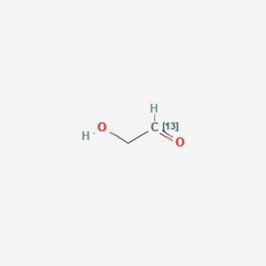 molecular formula C2H4O2 B583812 [1-13C]甘醛 CAS No. 71122-42-4