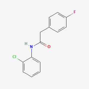 molecular formula C14H11ClFNO B5838130 N-(2-chlorophenyl)-2-(4-fluorophenyl)acetamide 