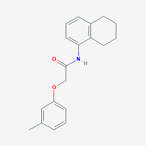 2-(3-methylphenoxy)-N-(5,6,7,8-tetrahydro-1-naphthalenyl)acetamide