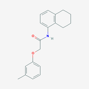 molecular formula C19H21NO2 B5838147 2-(3-methylphenoxy)-N-(5,6,7,8-tetrahydro-1-naphthalenyl)acetamide 