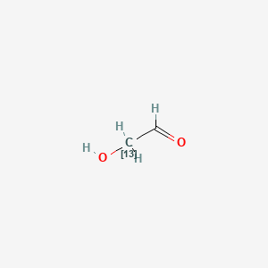 molecular formula C2H4O2 B583816 Glycolaldehyde-2-13C CAS No. 478529-67-8