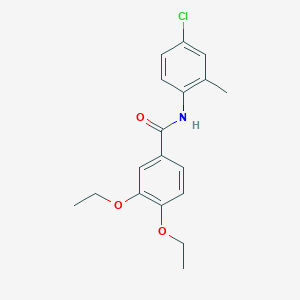 molecular formula C18H20ClNO3 B5838175 N-(4-chloro-2-methylphenyl)-3,4-diethoxybenzamide 