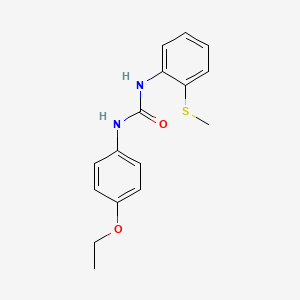 molecular formula C16H18N2O2S B5838180 N-(4-ethoxyphenyl)-N'-[2-(methylthio)phenyl]urea 