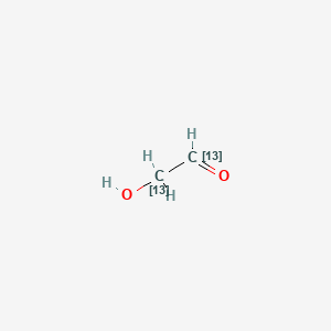 molecular formula C2H4O2 B583821 [1,2-13C2]乙二醛 CAS No. 478529-69-0