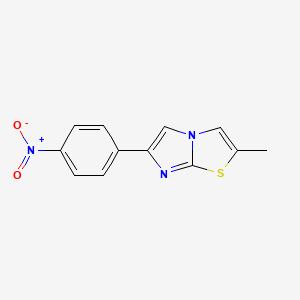 molecular formula C12H9N3O2S B5838218 2-methyl-6-(4-nitrophenyl)imidazo[2,1-b][1,3]thiazole CAS No. 106636-47-9