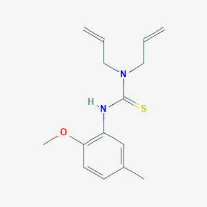 molecular formula C15H20N2OS B5838222 N,N-diallyl-N'-(2-methoxy-5-methylphenyl)thiourea 