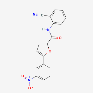 N-(2-cyanophenyl)-5-(3-nitrophenyl)-2-furamide