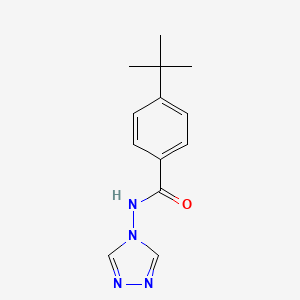 molecular formula C13H16N4O B5838246 4-tert-butyl-N-4H-1,2,4-triazol-4-ylbenzamide 