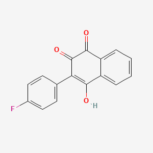 molecular formula C16H9FO3 B5838272 2-(4-fluorophenyl)-3-hydroxynaphthoquinone 