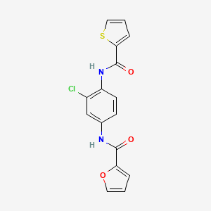 N-{3-chloro-4-[(2-thienylcarbonyl)amino]phenyl}-2-furamide