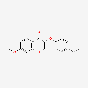 molecular formula C18H16O4 B5838381 3-(4-ethylphenoxy)-7-methoxy-4H-chromen-4-one 