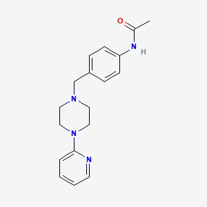 N-(4-{[4-(2-pyridinyl)-1-piperazinyl]methyl}phenyl)acetamide